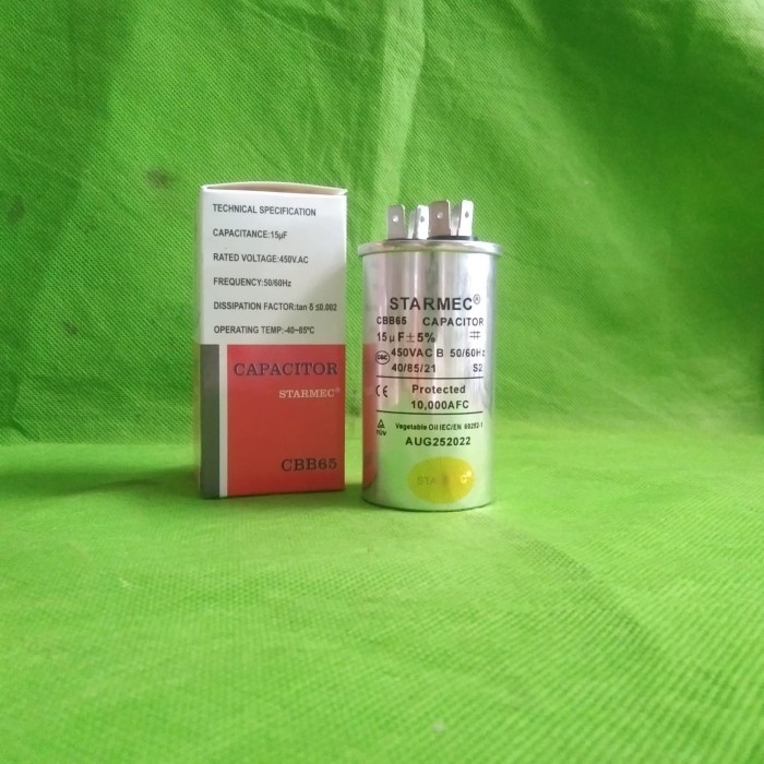 CAPASITOR AC 15UF/450V SAMSUNG DAIKIN SHARP SANYO AQUA THOSIBA TCL PREMIUM
