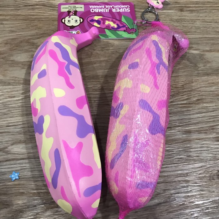 Murah Puni Maru Super Jumbo Camouflage Banana (pink) Non COD