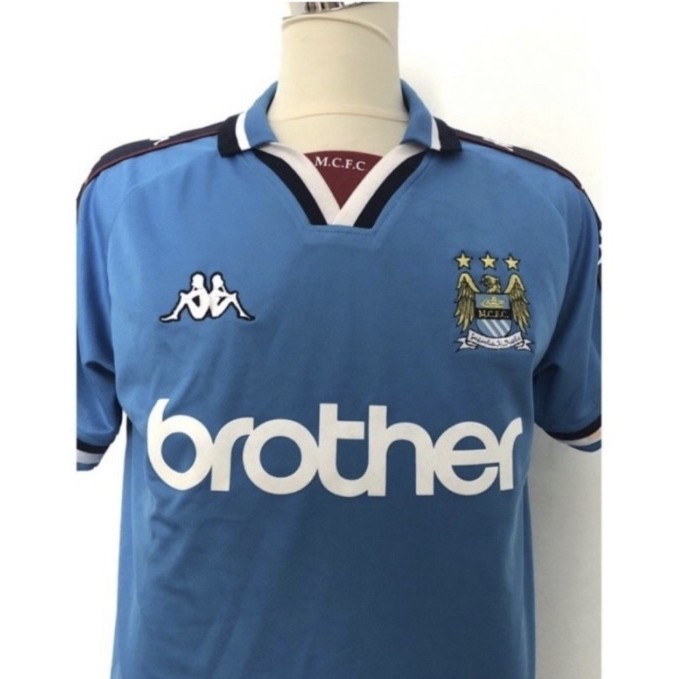 Murah Man city home 97 retro jersey Non COD