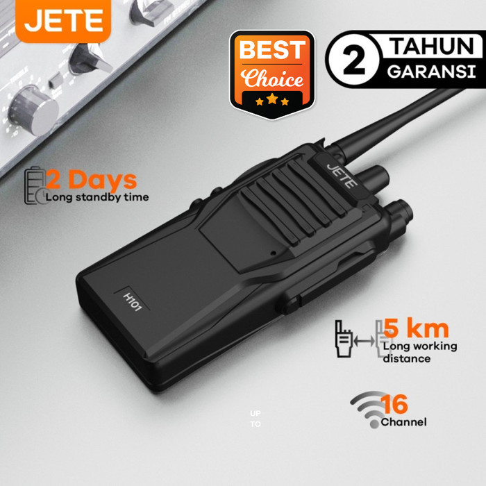 JETE HT H101 Handy Talky 16 Channel Jarak 5km - Garansi 2th