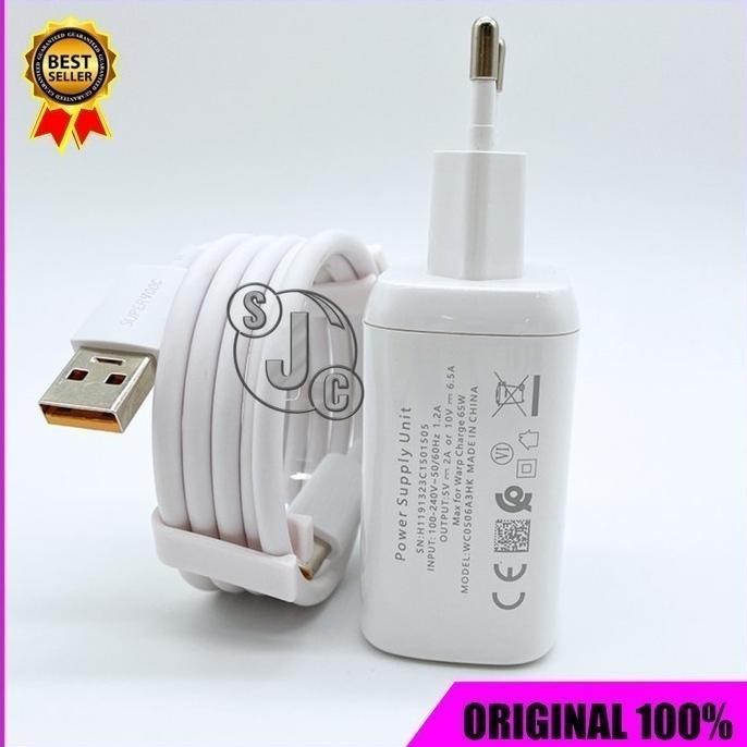 Charger Copotan Realme 7Pro/8 Pro Superdart 65 Watt Original Bawaan Hp
