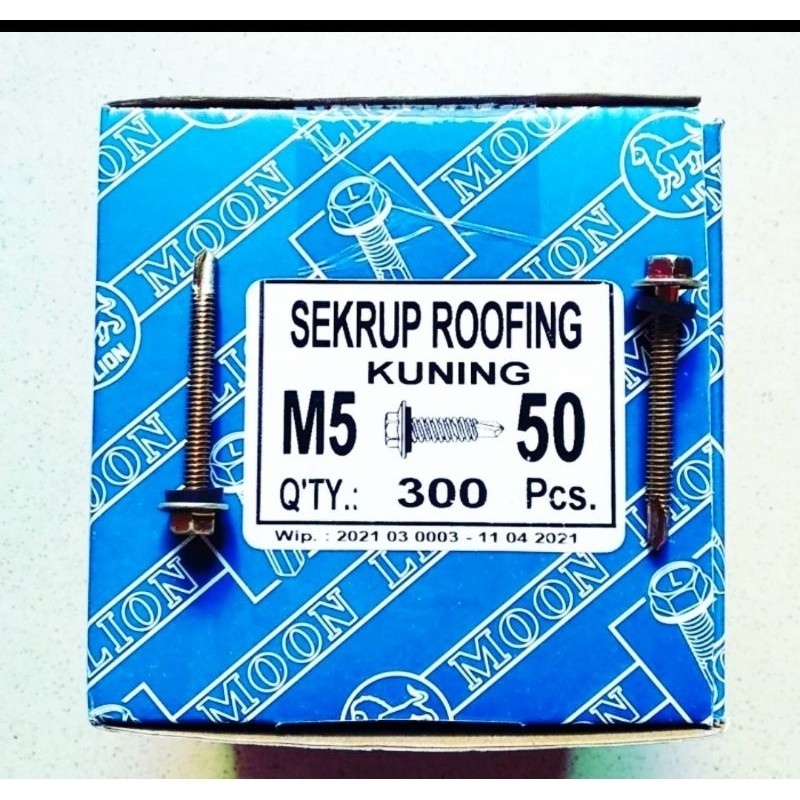SEKRUP ROOFING KUNING 12X50 MOONLION/SEKRUP ROOFING 5CM MOONLION