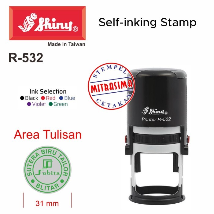 

PROMO! Stempel Shiny R-532 ( Shiny bentuk bulat R532 Tipe R 532 )