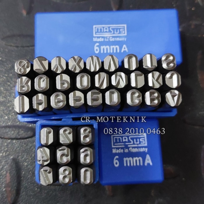 

Masus Stamp Punch 6 Mm Alat Ketok Huruf Angka Set Germany