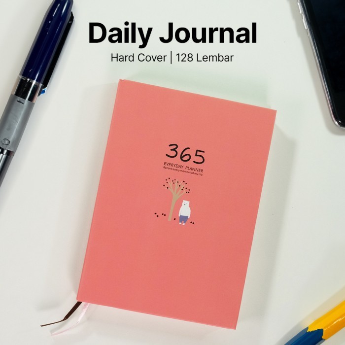 

Buku Agenda Planner Catatan Harian Diary 365 Hari Hardcover 128 Hal