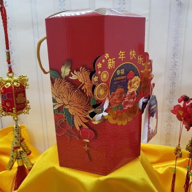 

Fgh Box Imlek Isi 3 Toples 00Gr Box Cookies Kue Kering Hampers Sincia Cny