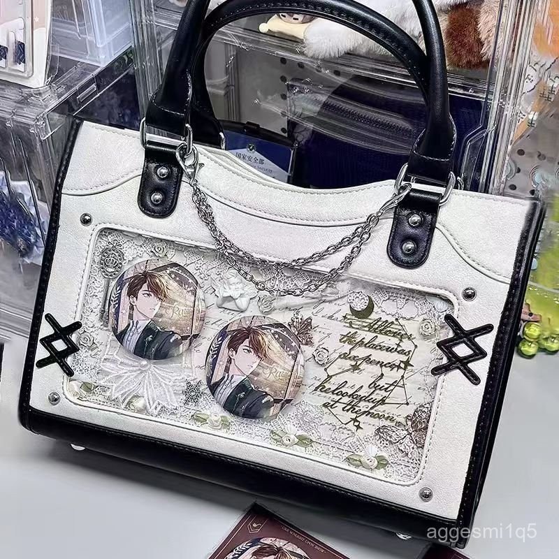 ITABAG SlingBag Pin Cosplay Anime/Tas PVC Transparan Konser/Tas Selempang Wanita Korean Style Sling 