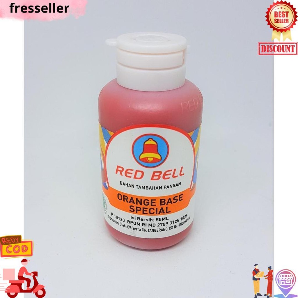 

Perasa Dan Pewarna Red Bell Rasa Orange Base Special 55Ml Bj Sale