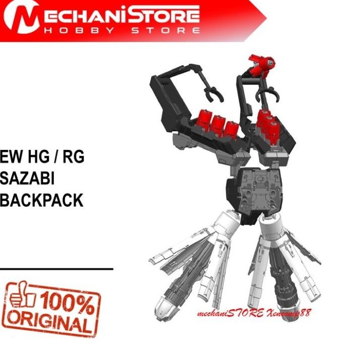 

diskon! effect wings ew backpack unit rg sazabi ver metal structure - funnel & propellant tank universal backpack blast explosive armor