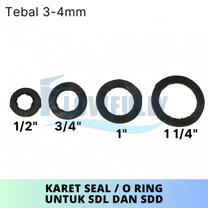 NEW KARET SEAL O RING UNTUK DRAT SIL PIPA VALVE SOCKET DAN FAUCET SOCKET SDL DENGAN SDD 1/2" 3/4" 1"