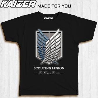 

diskon! kaizer rh-0468 kaos attack on titan scouting legion the wings of freed
