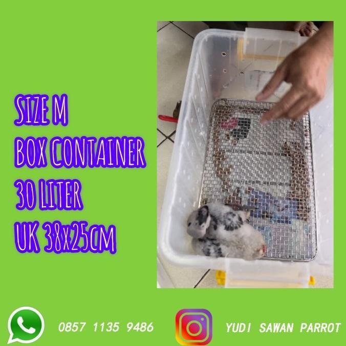 Alas Stainless Tatakan Baby Anakan Burung Macaw Conure Falk Kakatua