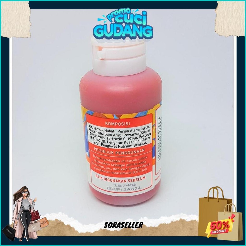 

Perasa Dan Pewarna Red Bell Rasa Orange Base Special 55Ml Original Produk