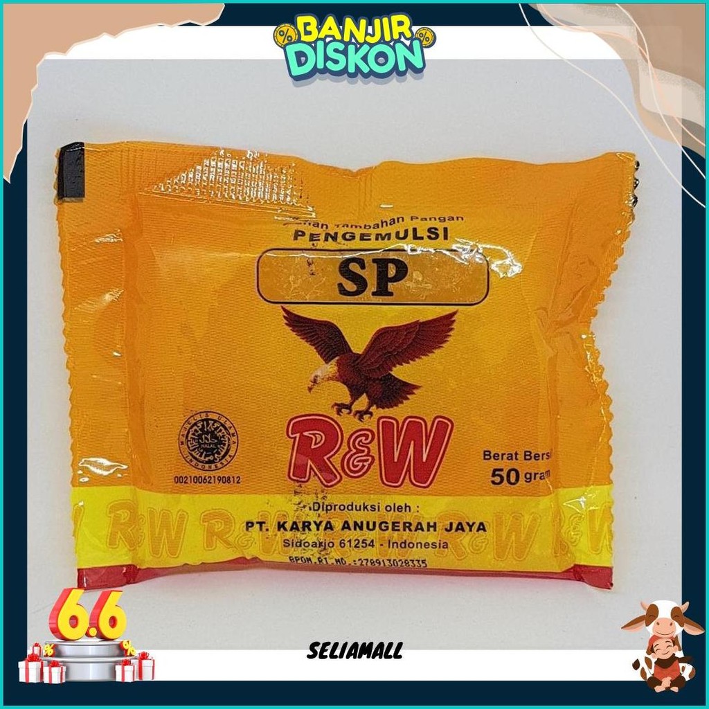 

Emulsifier Kue/Pengemulsi Kue/ Sp 50 Gr R&W Rajawali Siap Kirim