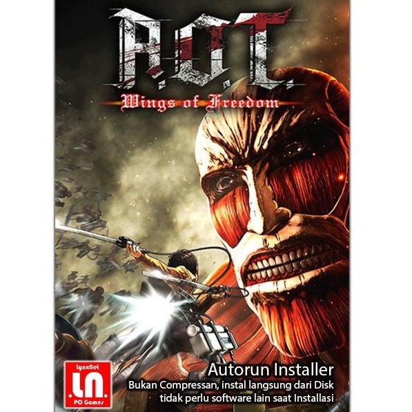 

diskon! a.o.t : wings of freedom - pc dvd game adv