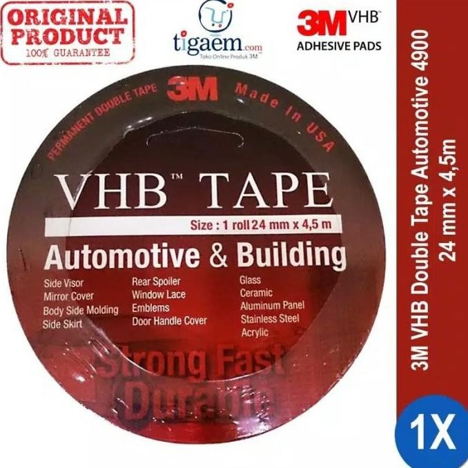 

Sale 3M Vhb 24Mm X 4.5M Double Tape Foam Merah Otomotif & Building Ori 3M