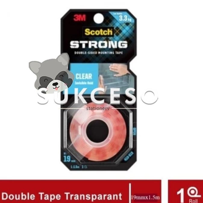 

Sale 3M Clear Mounting Tape 19Mm 410-S19 / Double Tape Perekat Clear