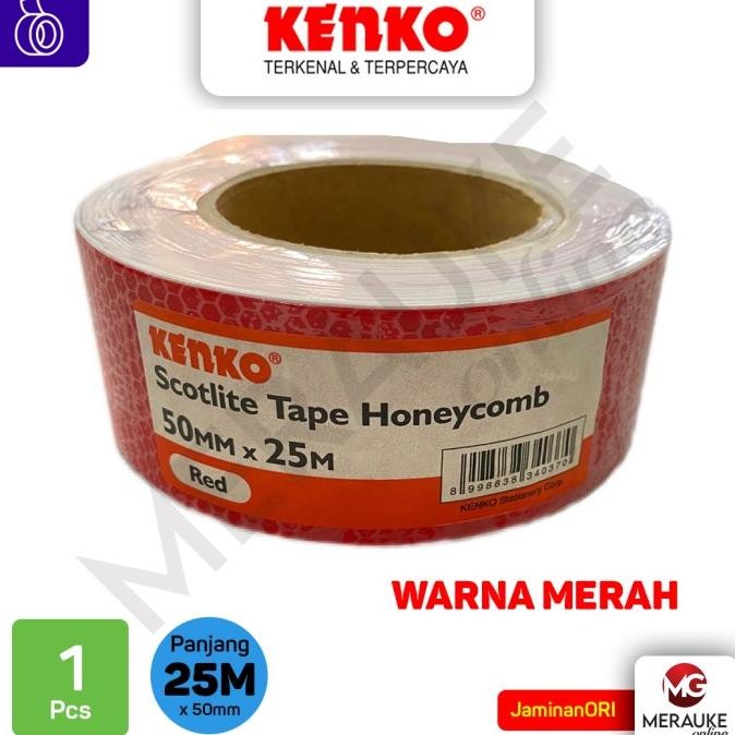 

Sale Kenko Scotlite Tape / Selotip Honeycomb 50X25 Red