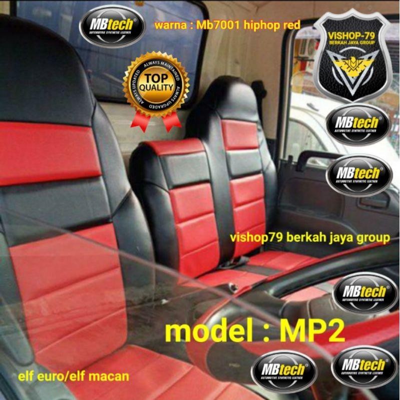 (Mahal) Sarung Jok Mobil Truk Kulit Jok Mitsubishi Canter,Hino Dutro,Toyota Dyna,Isuzu Elf,Toyota Dy