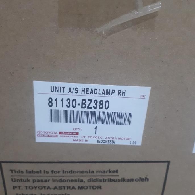 Head Lamp Avanza 2020 Rh Oem