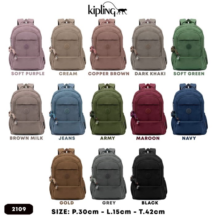 OBRAL Tas Ransel Kipling - Tas Laptop Backpack Sekolah Ukuran Besar