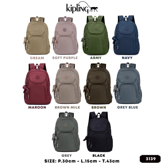 BERMUTU Tas Sekolah Ransel Kipling Ukuran Besar - Tas Laptop Backpack