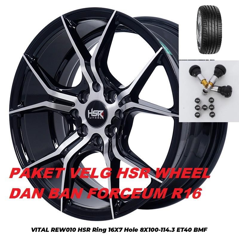Paket Velg Hsr Wheel Ring 16 Plus Ban Forceum Cocok Untuk Brio Agya Ayla Calya Sigra Dan March