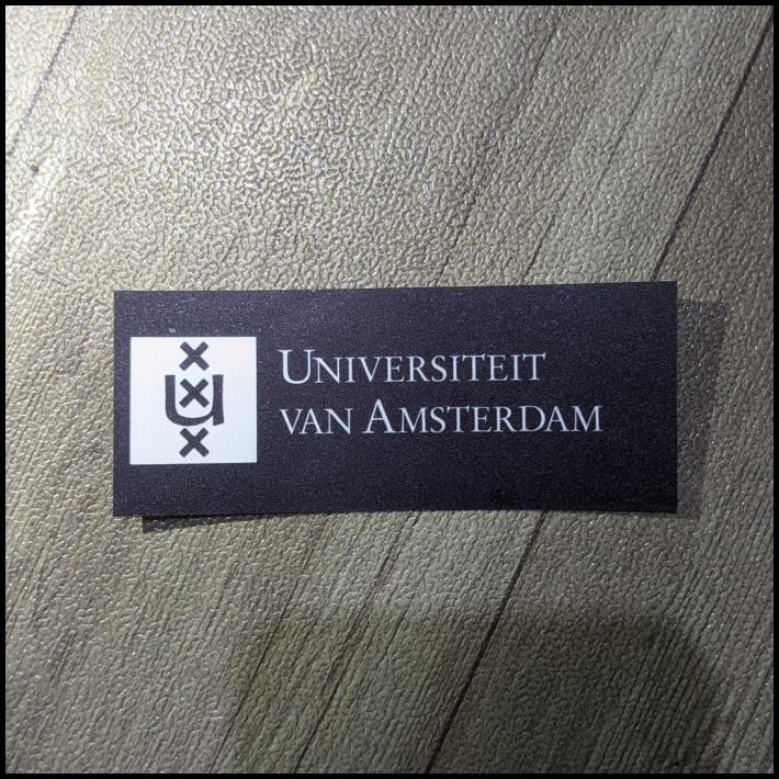 

TERMURAH STICKER KAMPUS UNIVERSITEIT VAN AMSTERDAM - BLACK EDITION !!!!!!