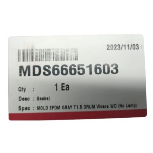 GASKET PINTU MESINCUCI LG FRONTLOADING FV1450H1B ORIGINAL MDS66651603