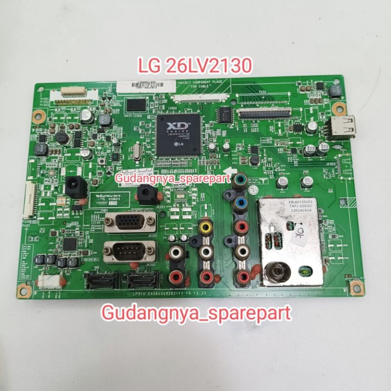 MAINBOARD TV LED LG 26LV2130 MB MESIN TV MODUL MOTHERBOARD TV LG