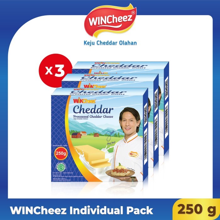 

WINCheez Keju Individual Pack 250 Gram x 3 Pcs