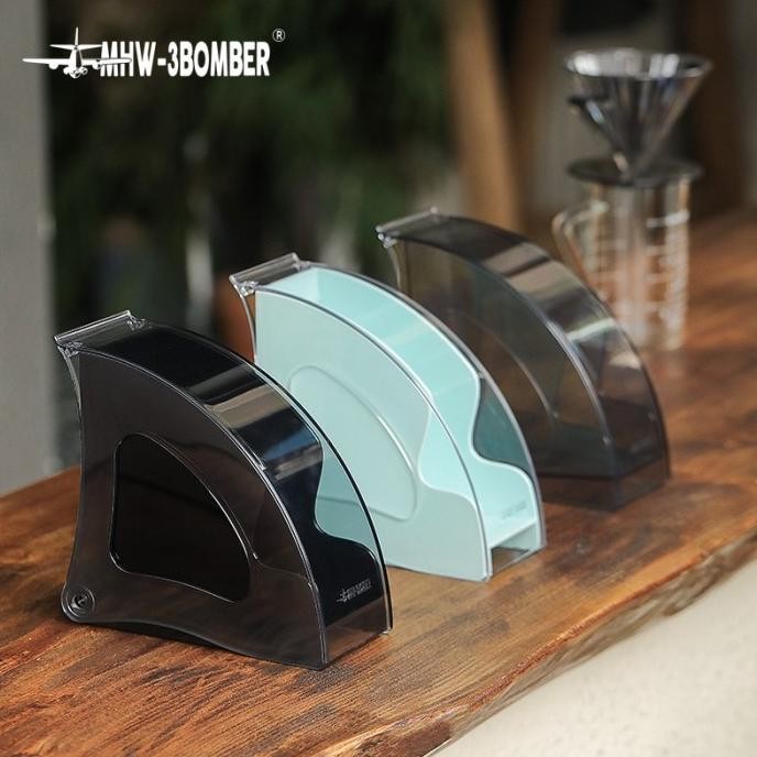 

sale! mhw-3bomber snail coffee filter paper holder / tempat penyimpanan kertas saringan kopi storage box v60 coffee filter paper holder tray case anti dust premium berkualitas mhw3bomber