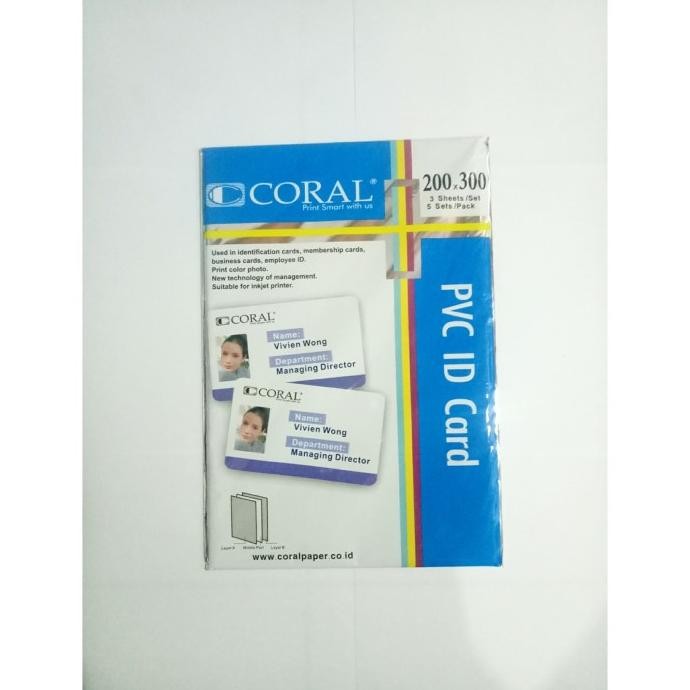 

sale! coral kertas id card