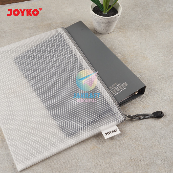 

Document Bag Jaring Zipper Joyko Dcb-46 B5 Putih Semi Clear Transparan Buku Tulis Boxi Maxi Campus