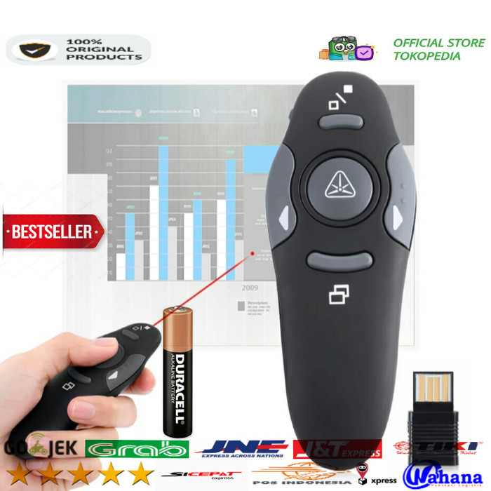 (PROMO) Wireless Laser Pointer USB Presenter (Bukan Targus)