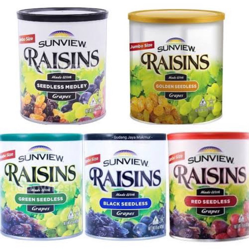 

Sunview Raisins Medley Kismis Import Sunview Raisins Seedles Medley 425g