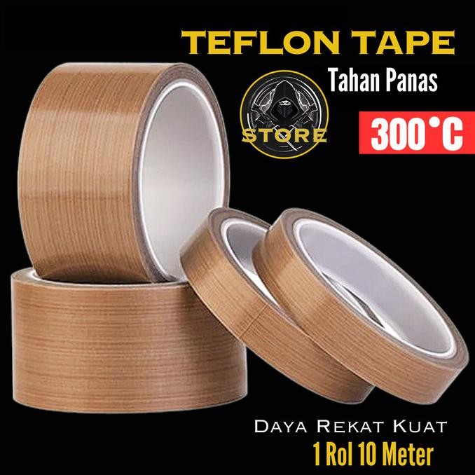 

sale! teflon tape kain kertas isolasi anti panas tahan press sealer baking