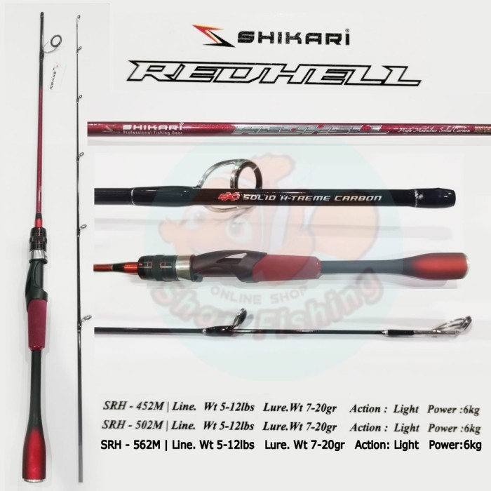 Pancing Casting Joran Spinning Shikari Redhell