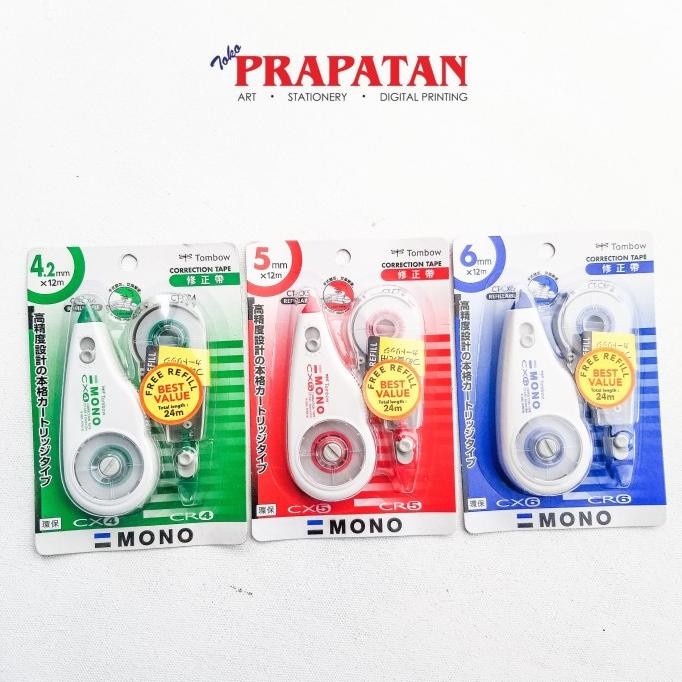 

sale! tombow correction tape ct-cx / tip ex kertas tombow termasuk refill