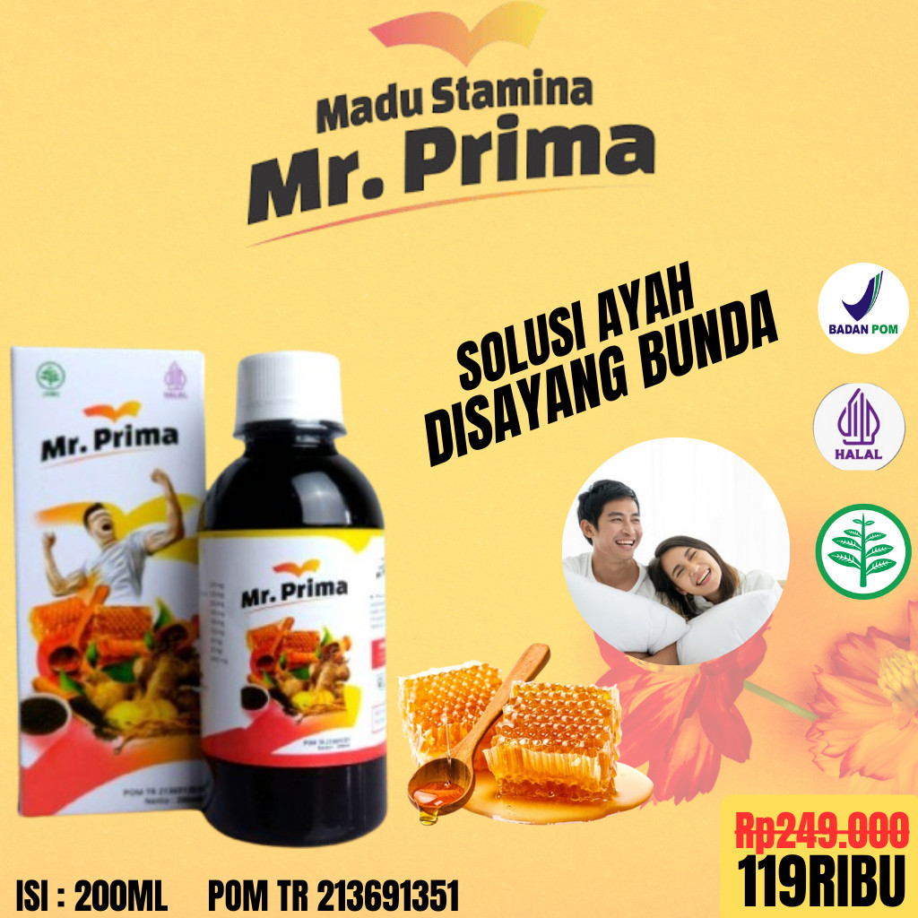 (Privasi Aman) Madu Kuat Mr Prima Meransang Gairah Seksual Tahan Lama Disayang Istri