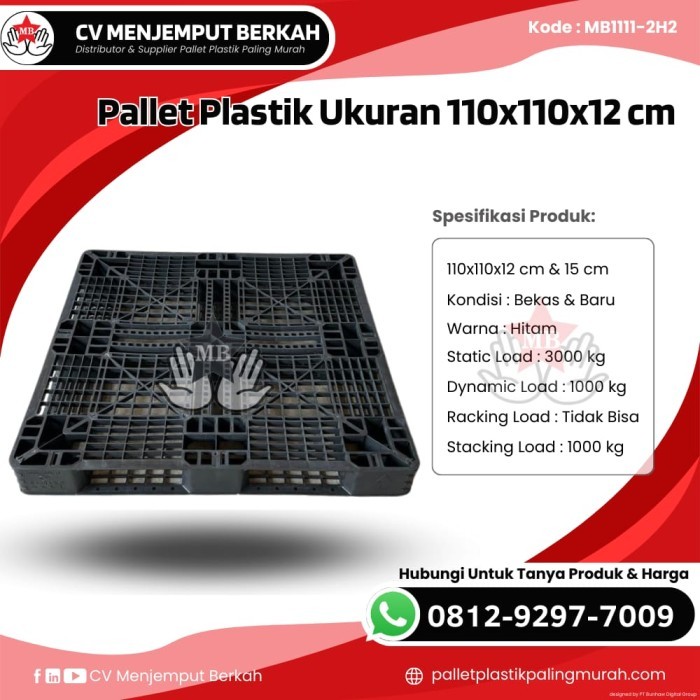 

pallet Plastic New Size 110x110x12cm