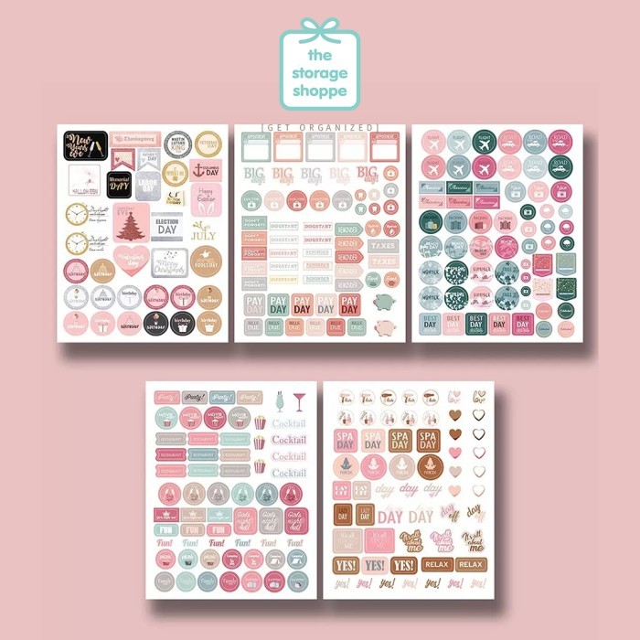 

PROMO! Stiker Agenda Diary Planner Stickers Value Pack 600+ Pieces