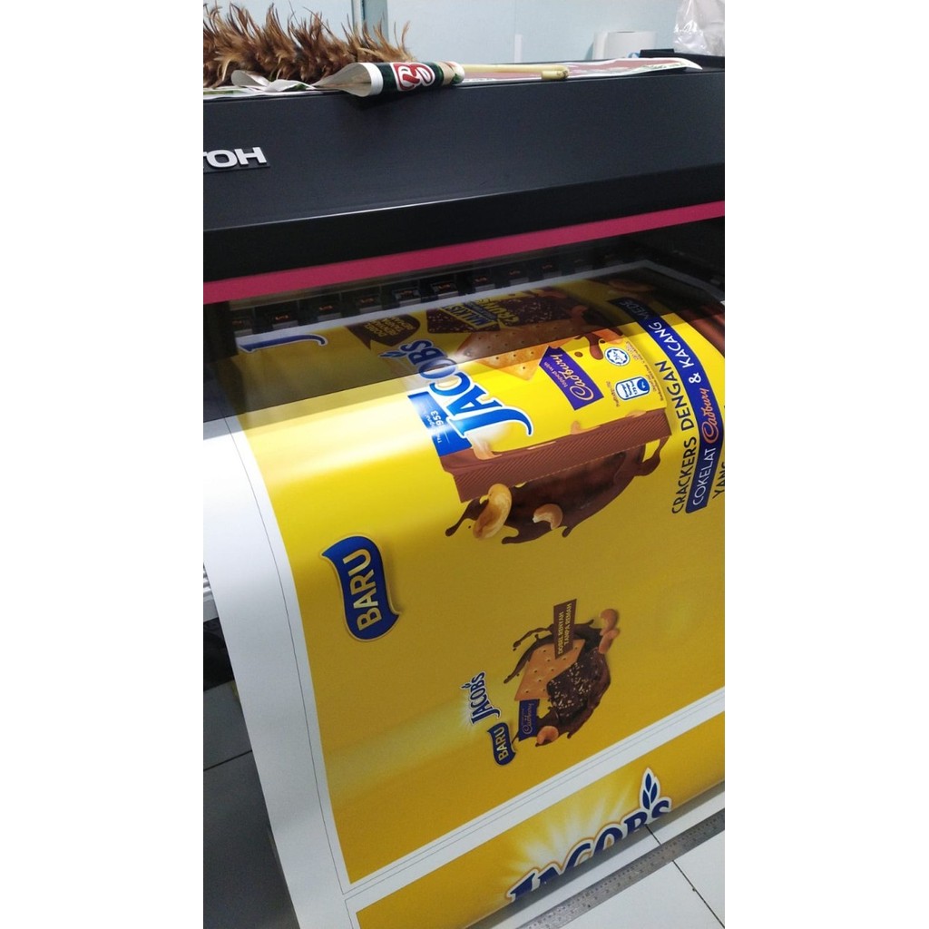 

stiker backlighted vinyl Ritrama Adhesives 1meter x 1meter neon box