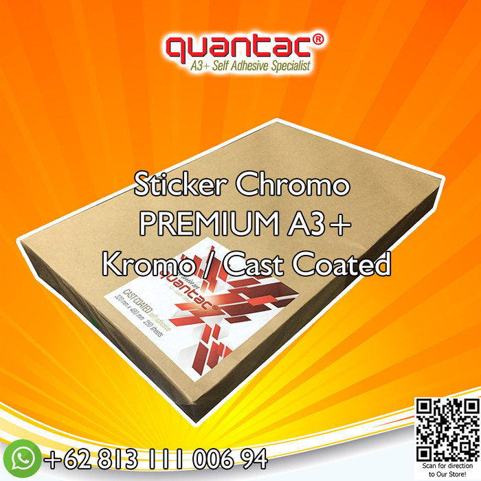 

HOT SALE! Quantac Sticker Chromo PREMIUM Stiker Digital Print Glossy A3+ -Pack