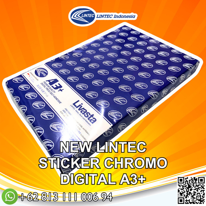 

PROMO! Lintec Sticker Label Chromo Bontak A3+ New Stiker Kromo Glossy Digital Print - Pack