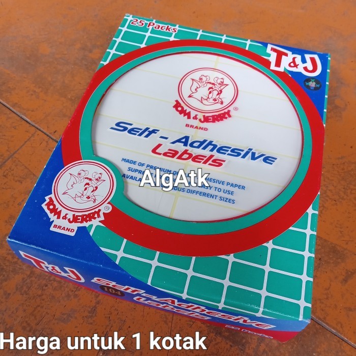 

label stiker tom & jerry no 104