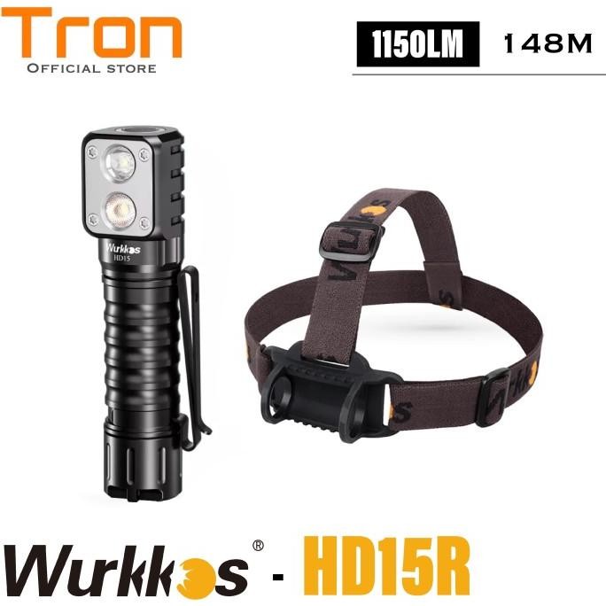 Wurkkos HD15R BLACK Dual LED LH351D + SST20 1150 Lumens senter kepala