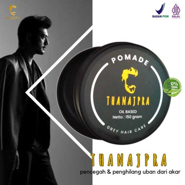 Minyak penghitam rambut permanen serum anti uban Najpra pomade oilbase