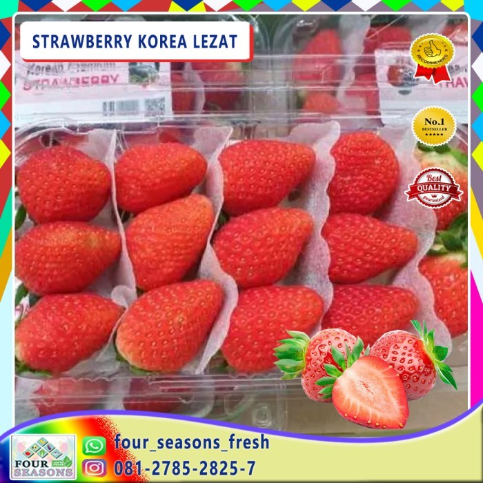 

(JUMBO MANIS) STRAWBERRY KOREA MANIS JUMBO / KOREAN BEST MANIS RENYAH KEMASAN MIKA 330 GRAM