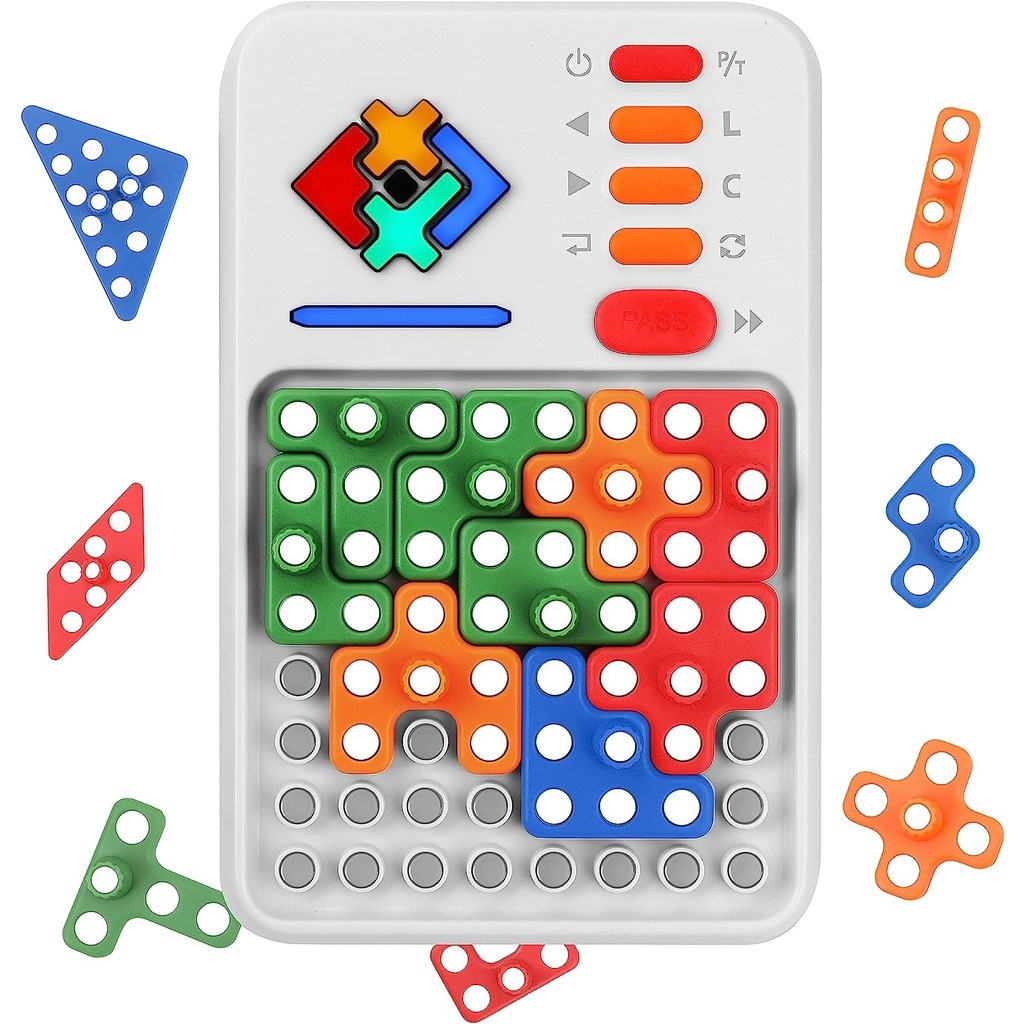 Game Puzzle Blok Super dengan 1000+ Tantangan Asah Otak Mainan STEM, Berbagai Blok Game Mencocokkan 